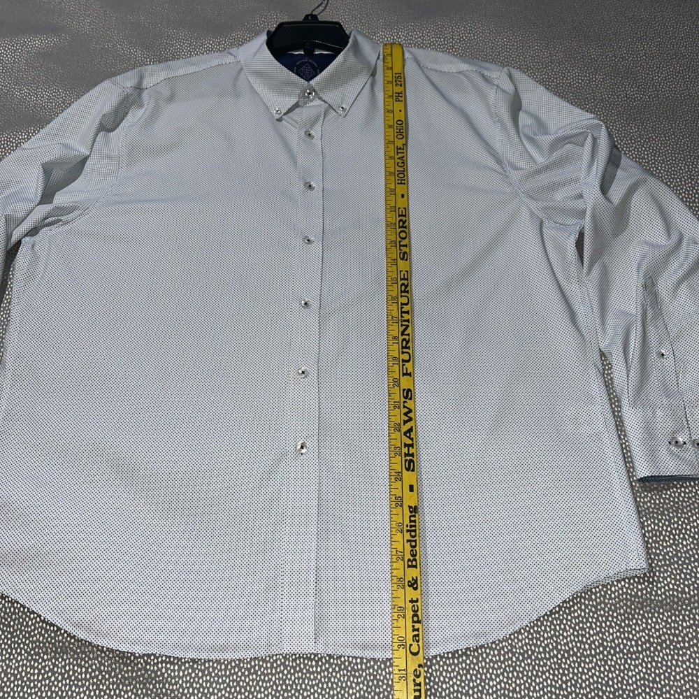 Con.Struct MOSAIC GEO PERFORMANCE DRESS SHIRT 4 Way Stretch Wrinkle Free 2XL - Picture 3 of 10
